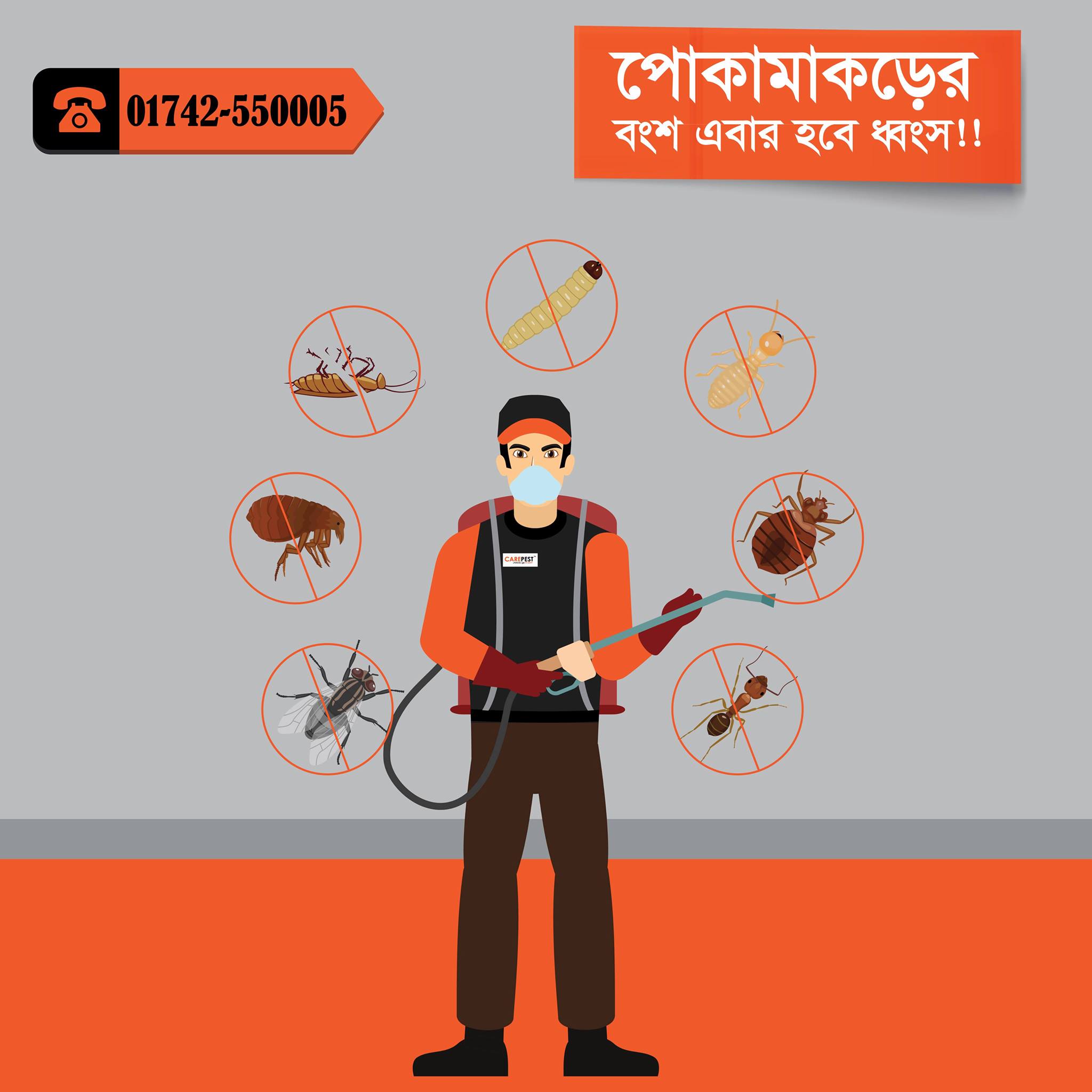 cockroach control services dhaka