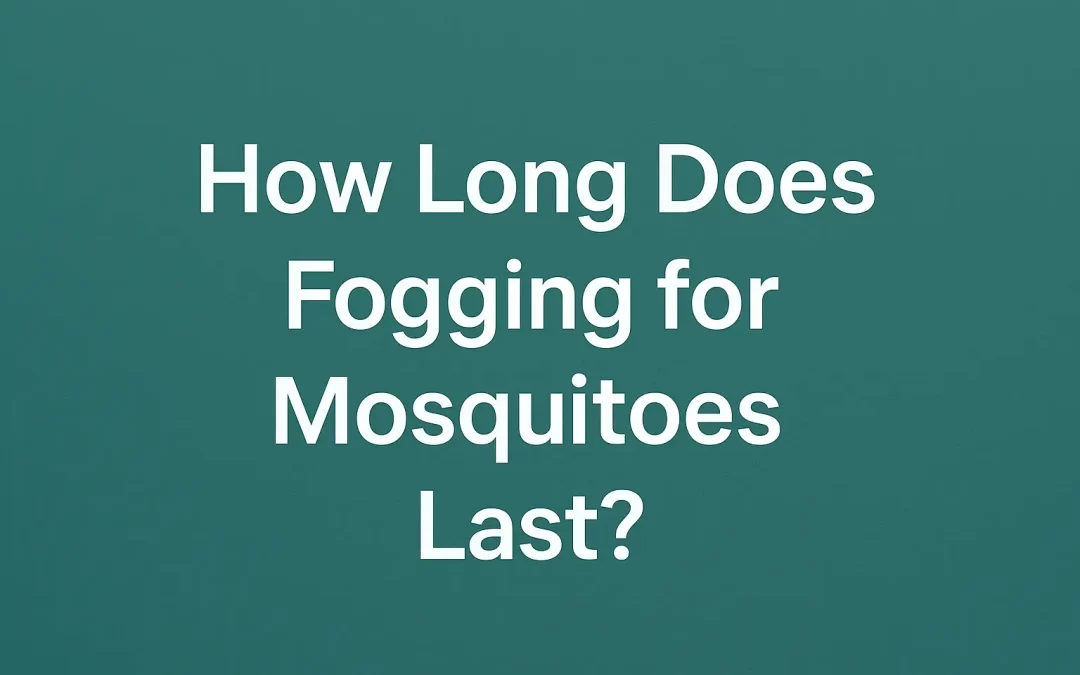 How Long Does Fogging for Mosquitoes Last