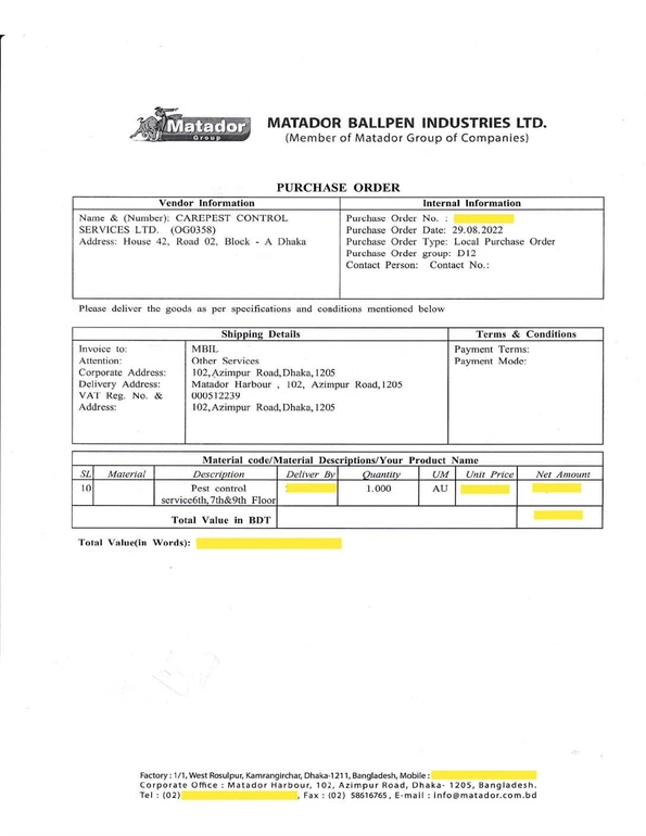 Care Pest Control Services BD Client Feedback Care Pest Control Services BD Client Feedback-3